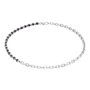Collana Cubes Fusion link chain nero