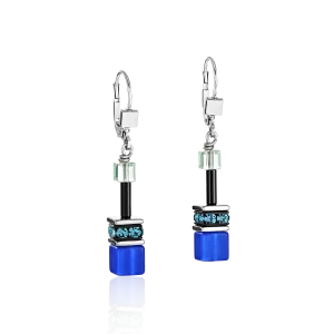 Orecchini GeoCUBE® blu-verde