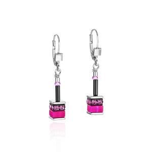 Orecchini GeoCUBE® classic Polaris & Strass multicolor