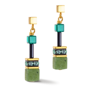 Orecchini GeoCUBE® Iconic "Precious verde"