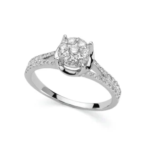 Anello solitario Donna Oro "fiocco"