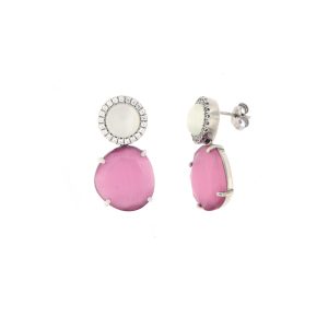 Orecchini argento Kiara "Occhio di gatto"