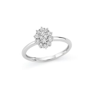 Anello Donna Oro pavet "fiocchi"