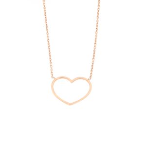 Collana oro "Cuore Grande Rosè"