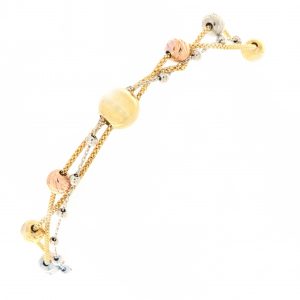 Bracciale oro "Millefili Tricolore"