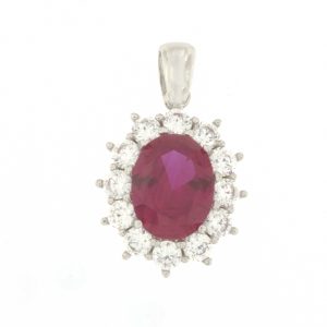 Pendente oro "Rosso Rubino"